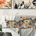 thumbnail image 1 of Designart "Coral Country Flair" Floral Printed Throw Pillow, 1 of 5