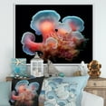 thumbnail image 1 of Designart "Coral Hue And Ebony Anemone Reef" Coastal Coral Under Water Floater Framed Canvas Prints, 1 of 5