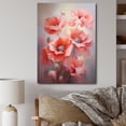 thumbnail image 1 of Designart "Coral Poppies love expression V" Floral & Botanical Wall Decor, 1 of 5