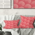 thumbnail image 1 of Designart Coral Round Geometrical ' Mid-Century Modern Throw Pillow - 16x16, 1 of 2