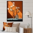 thumbnail image 1 of Designart "Coral Simplicity Sunlife" Abstract Still Lifes Floater Framed Canvas Wall Art, 1 of 7