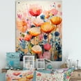 thumbnail image 1 of Designart "Coral Whimsical botanic Wilds II" Abstract Canvas Print, 1 of 5