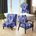 thumbnail image 1 of Designart "Cornflowers landscape II" Blue Floral Upholstered Accent Chair - Traditional Arm Chair For Living Room, 1 of 5
