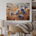 thumbnail image 1 of Designart "Cornflowers landscape III" Floral Print on Natural Pine Wood, 1 of 1