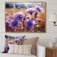 thumbnail image 1 of Designart "Cornflowers landscape V" Floral Floater Framed Wall Decor, 1 of 7