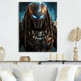 thumbnail image 1 of Designart "Cosmic Alien Predator Mysterious Hunter II" Alien Metal Art Print, 1 of 5