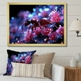 thumbnail image 1 of Designart "Cosmic Antics Of A Celestial Purple Ant" Animals Ant Picture Framed Wall Art Prints, 1 of 5