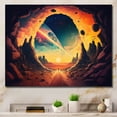 thumbnail image 1 of Designart "Cosmic Chromatics Landscape I" Space Canvas Art Print, 1 of 5