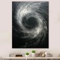 thumbnail image 1 of Designart "Cosmic Current Spiral In Black" Abstract Spirals Canvas Prints, 1 of 7