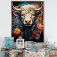 thumbnail image 1 of Designart "Cosmic Highlanders In Yak Land II" Yaks Floater Framed Wall Decor, 1 of 5