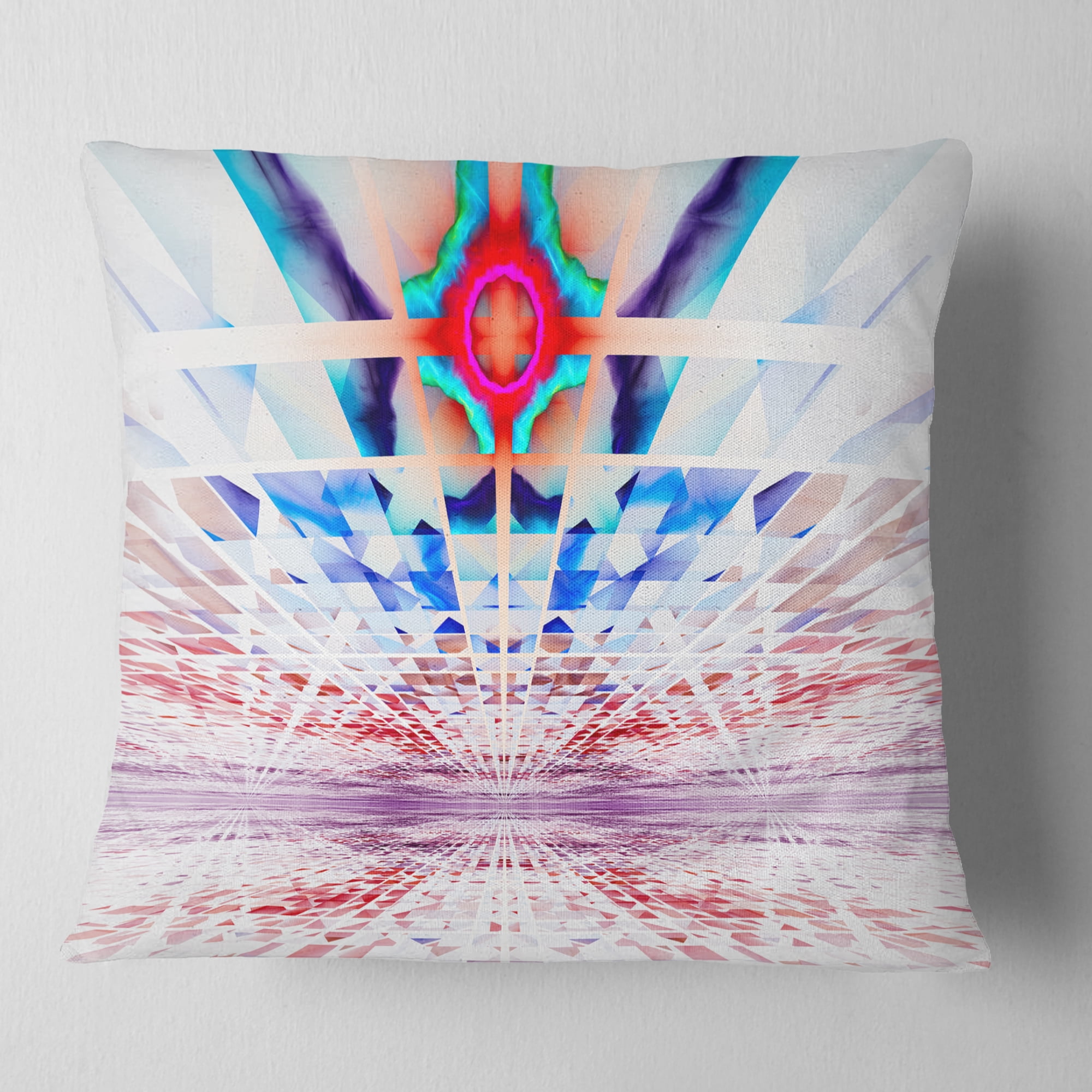 Designart Cosmic Horizons Apocalypse - Abstract Throw Pillow - 16x16
