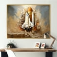 thumbnail image 1 of Designart "Cosmic Launch Abstract" Space Shuttle Floater Framed Canvas Prints, 1 of 5