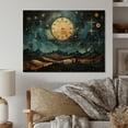 thumbnail image 1 of Designart "Cosmic Prognosis This Galaxy's Insight" Astrology Print on Natural Pine Wood, 1 of 5