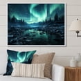 thumbnail image 1 of Designart "Cosmic Radiance Earth's Luminescence" Landscapes Floater Framed Canvas Wall Art, 1 of 7