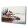 thumbnail image 1 of Designart Cottage By The Lake V Canvas Wall Art, 1 of 5