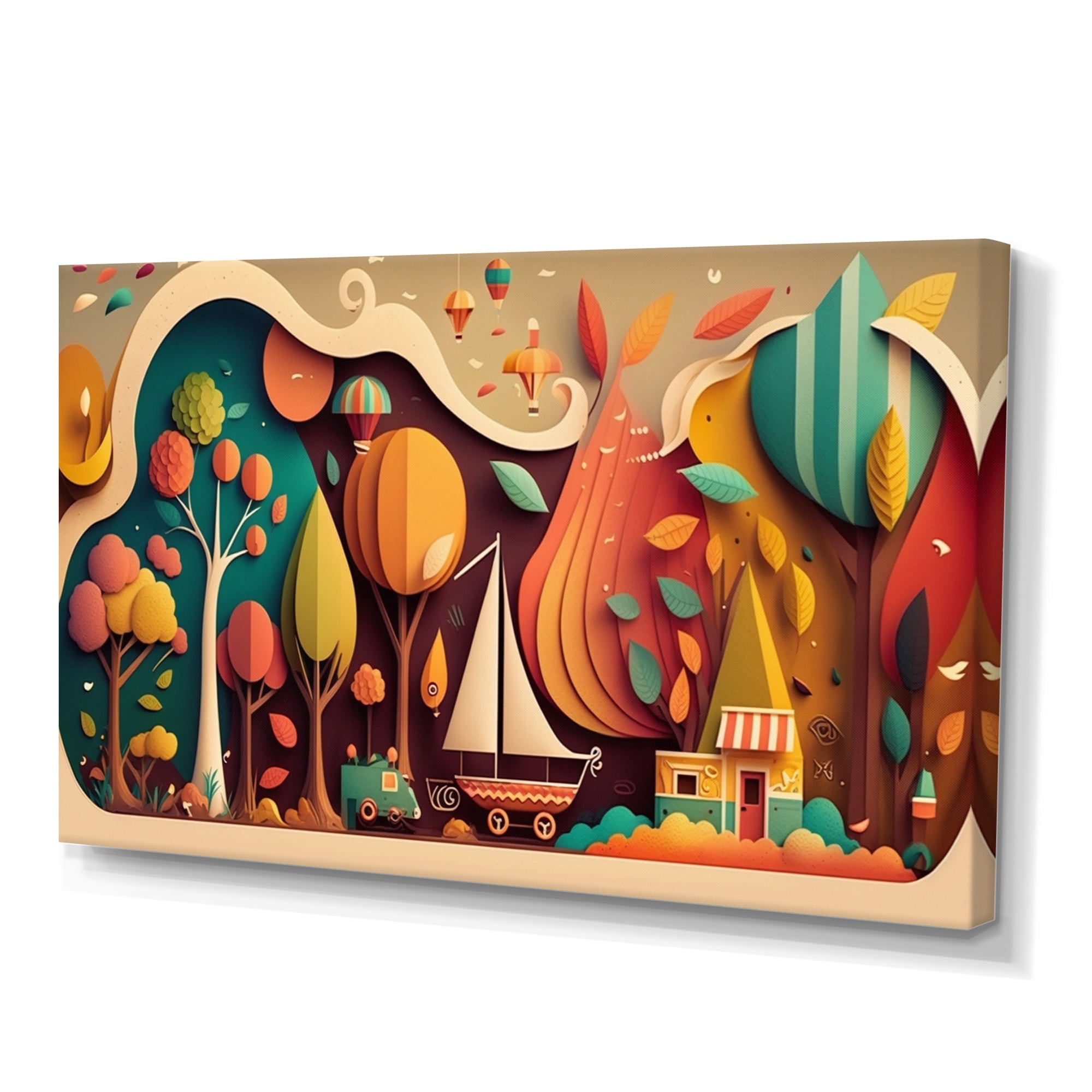 Designart Cottage Canvas Wall Art