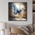 thumbnail image 1 of Designart "Cottage Escape with Blue Butterfly" Animals Framed Wall Art - Traditional Blue Butterfly Hallway Framed Wall Art Decor, 1 of 6