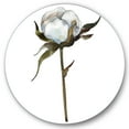 thumbnail image 1 of Designart 'Cotton Flower Retro Style' Traditional Circle Metal Wall Art 29x29 - Disc of 29, 1 of 5