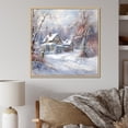thumbnail image 1 of Designart "Country Home Winter Charm II" Winter Landscape Floater Framed Wall Art Prints, 1 of 5