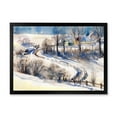 thumbnail image 1 of Designart 'Country Road In Winter Times Landscape I' Traditional Framed Art Print, 1 of 4