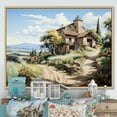 thumbnail image 1 of Designart "Country beauty Tranquil Village" Landscapes Floater Framed Canvas Print, 1 of 7