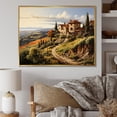 thumbnail image 1 of Designart "Country beauty Tuscan Splendor" Landscapes Floater Framed Wall Decor, 1 of 7