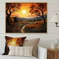 thumbnail image 1 of Designart "Countryside Autumn Orchards Collage" Landscapes Floater Framed Canvas Art Print, 1 of 7