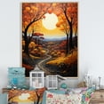 thumbnail image 1 of Designart "Countryside Autumnal Canopy Collage I" Landscape & Nature Floater Framed Canvas Wall Art, 1 of 7