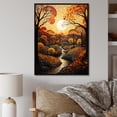 thumbnail image 1 of Designart "Countryside Autumnal Canopy Collage II" Landscape & Nature Floater Framed Wall Decor, 1 of 7