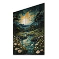 thumbnail image 1 of Designart "Countryside Calm Pond I" Landscape & Nature Print on Natural Pine Wood, 1 of 5