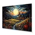 thumbnail image 1 of Designart "Countryside Charm At Night" Landscapes Metal Art Print, 1 of 5