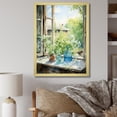 thumbnail image 1 of Designart "Countryside Charm with Green and Blue Windows I" Farm Framed Wall Art - Country Green Farm Windows Bedroom Framed Canvas Wall Art, 1 of 6
