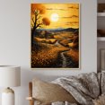 thumbnail image 1 of Designart "Countryside Golden landscape IV" Landscape & Nature Floater Framed Canvas Art Print, 1 of 7
