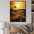 thumbnail image 1 of Designart "Countryside Golden landscape IV" Landscape & Nature Floater Framed Canvas Art Print, 1 of 7