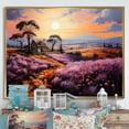 thumbnail image 1 of Designart "Countryside Lavender Landscape Collage IV" Landscapes Floater Framed Canvas Print, 1 of 7