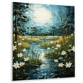 thumbnail image 1 of Designart "Countryside Lily Pond Collage I" Landscape & Nature Metal Art Print, 1 of 1