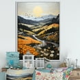 thumbnail image 1 of Designart "Countryside Misty Morning Collage III" Landscape & Nature Floater Framed Canvas Print, 1 of 7