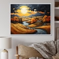 thumbnail image 1 of Designart "Countryside Moody Skies Collage II" Landscapes Floater Framed Canvas Art Print, 1 of 7