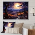 thumbnail image 1 of Designart "Countryside Nightfall Collage Landscape V" Landscapes Floater Framed Canvas Art Print, 1 of 7