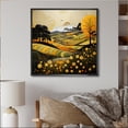 thumbnail image 1 of Designart "Countryside Reverie Painting I" Landscapes Floater Framed Canvas Print, 1 of 7