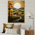 thumbnail image 1 of Designart "Countryside Reverie Painting V" Landscape & Nature Floater Framed Canvas Print, 1 of 7