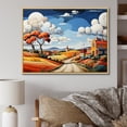 thumbnail image 1 of Designart "Countryside Scenery In De Stijl Style II" Countryside Floater Framed Canvas Prints, 1 of 5