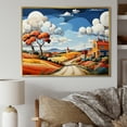 thumbnail image 1 of Designart "Countryside Scenery In De Stijl Style II" Countryside Floater Framed Canvas Prints, 1 of 5