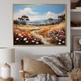 thumbnail image 1 of Designart "Countryside Spring pasture" Countryside Floater Framed Wall Decor, 1 of 7