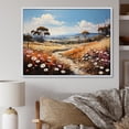thumbnail image 1 of Designart "Countryside Spring pasture" Countryside Floater Framed Wall Decor, 1 of 7