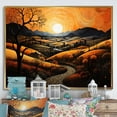 thumbnail image 1 of Designart "Countryside The Pumpkin landscape III" Landscapes Floater Framed Canvas Wall Art, 1 of 7