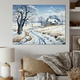 thumbnail image 1 of Designart "Countryside Winters Touch Collage I" Landscapes Wall Art Print, 1 of 5