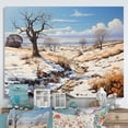 thumbnail image 1 of Designart "Countryside silence In The" Landscapes Canvas Print, 1 of 5