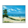 thumbnail image 1 of Designart 'Couple At The Beach In Sunlight' Nautical & Coastal Framed Canvas Wall Art Print, 1 of 5