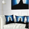 thumbnail image 1 of Designart Couple Embrace in Night - Romantic Throw Pillow - 16x16, 1 of 5